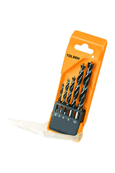 TOLSEN Set de 5 burghie pentru lemn 4-10 mm