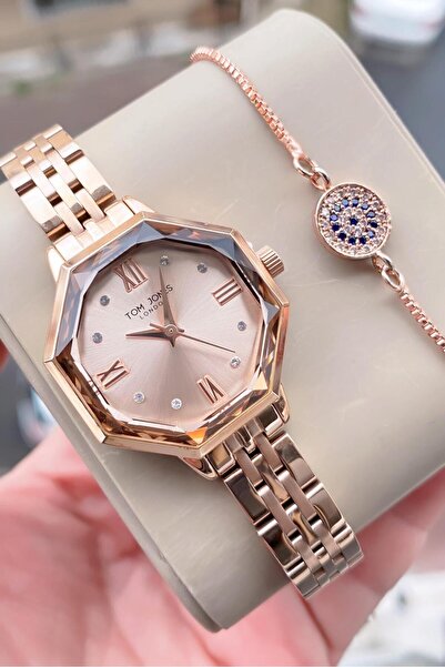 Tom Jones kadın kol saati orjinal 3atm su gecirmez çelik 2 yıl garantili bile...