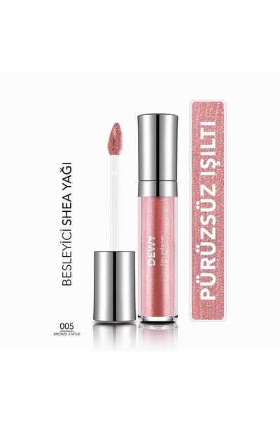 Flormar Dewy Lip Glaze Dudak Parlatıcısı 005 Bronze Statue
