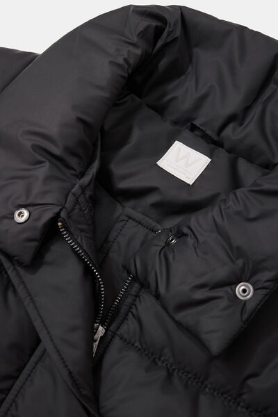 W Collection Black Hooded Coat