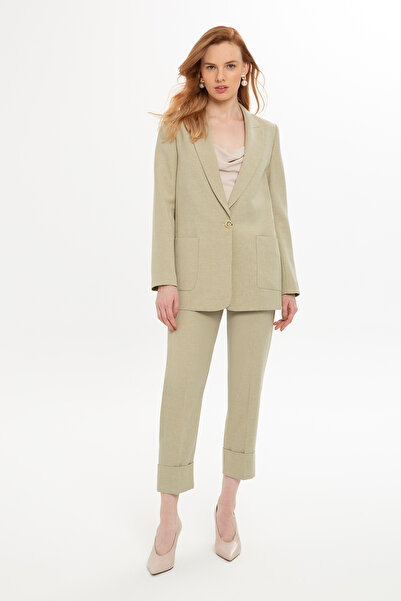 GİZİA Kruvaze Ceket Ve Double Paça Pantolonlu Takım