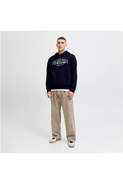 Jack & Jones Jack&Jones Makoto Men's Navy Blue Hooded Sweatshirt