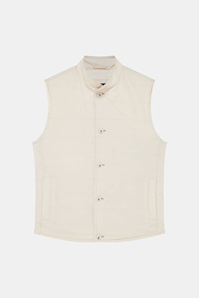 W Collection Ekru Buttoned Vest