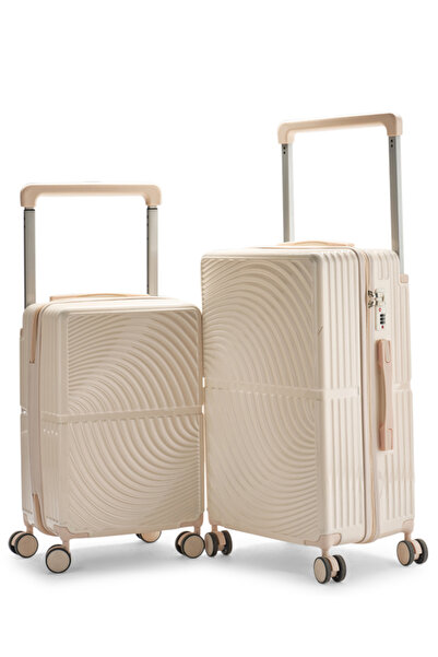 LİMRA طقم شنط سفر من ليمرا مصنوع من مادة البولي كربونات مكون من 2 حقيبة أمتعة...