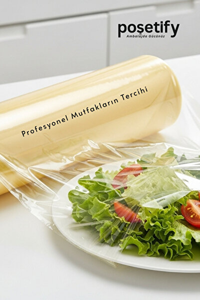 POŞETİFY Stretch Film 30Cmx100Mt | 8 Micron Industrial Food and Packaging Stretch Durable and Flexible Packaging