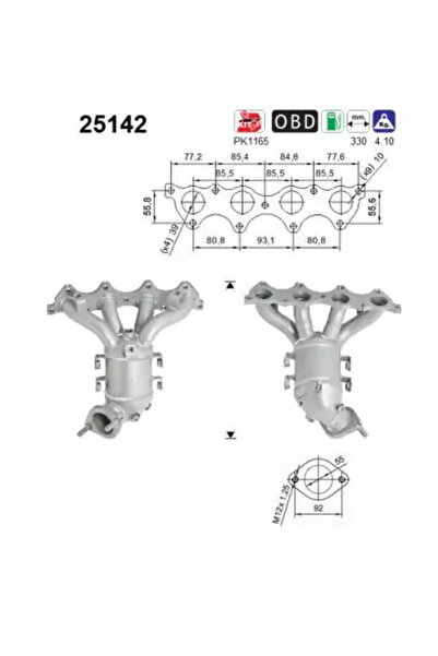 As Catalizator Kia Cee'D/Venga