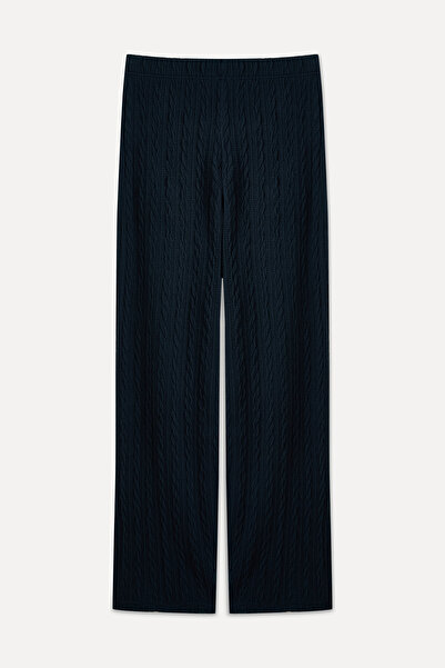 Mudo Wide Leg Elastic Waist Knitted Pants