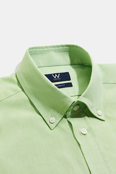 W Collection YEŞİL UZUN KOLLU GÖMLEK