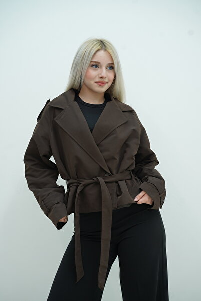 MAWA KRUVAZE KISA KUŞAKLI TRENC