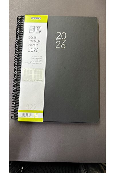 Gıpta Agenda 2026 Spiral Weekly Planner Hard Cover 20*28 cm 422-Sek