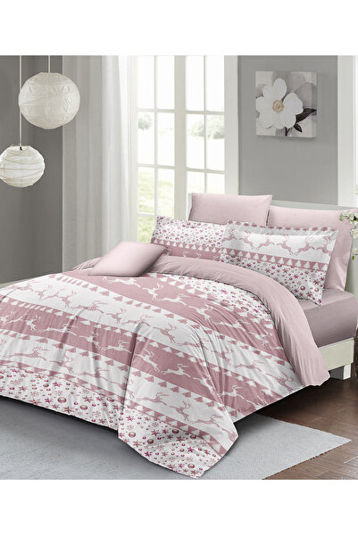 MonoHome Christmas Duvet Cover Set 100% Natural Cotton Merry Christmas Double...