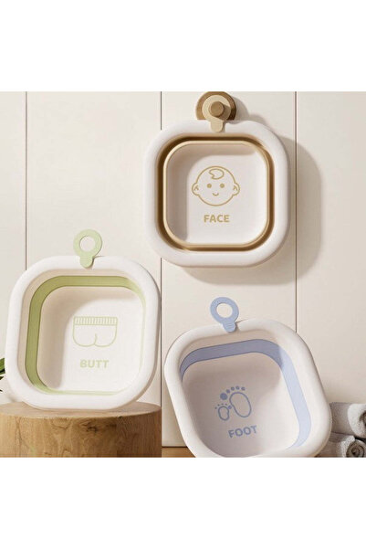 vivimall Foldable baby bathtub brown face | BabyFace