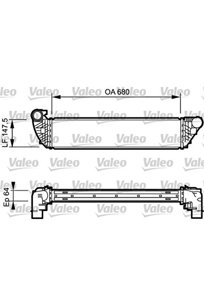 VALEO Intercooler Compresor Renault Espace 4/Laguna 2/Vel Satis