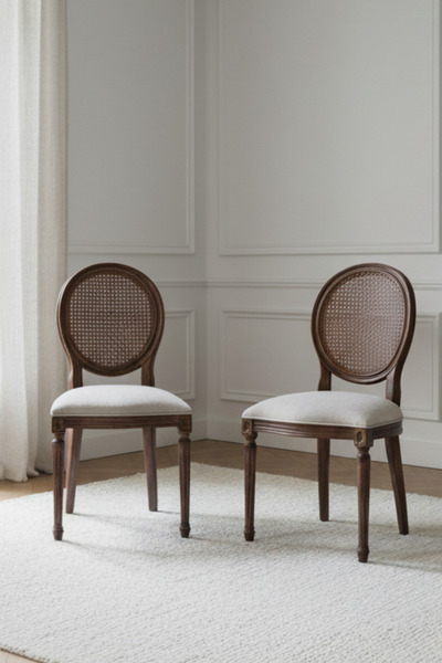 Woodenbend orlando Ceviz Rengi Ahşap Sandalye ( 2 adet sandalye )