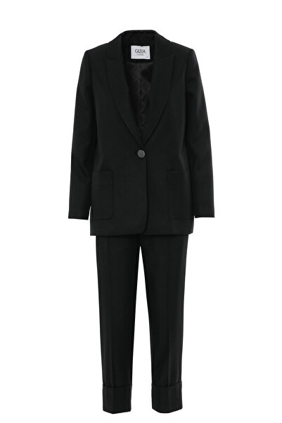 GİZİA Eteği Pliseli Ceketi Kemerli Takım