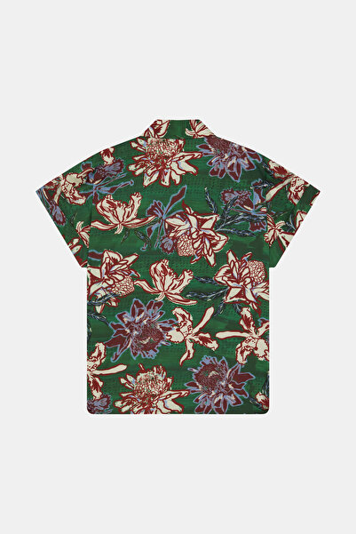 W Collection Green patterned blouse