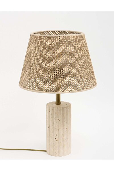 Maisonord Astra Straw Hat Travertine Lampshade