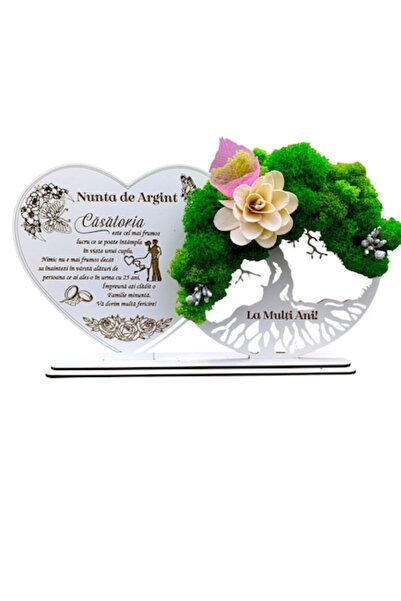 OEM Decoratiune Copacul Vietii cu suport personalizat cu mesaj pentru "Nunta De