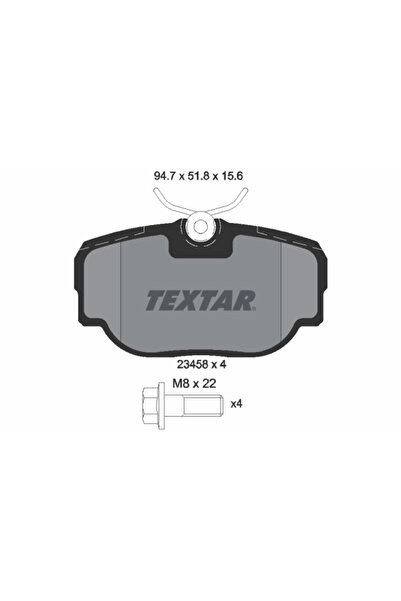 TEXTAR Set plăcuțe de frână disc Land Rover Discovery 2/Range Rover 2 1994-2004