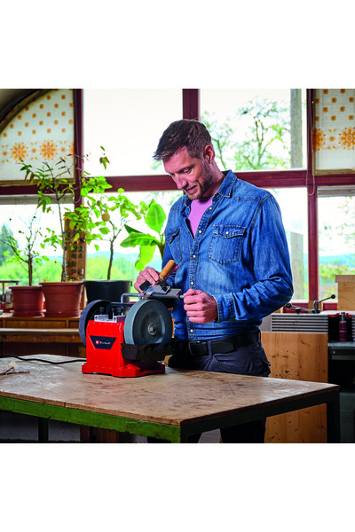 Einhell Classic TC-WG 200 Polizor umed , 125 W, rezervor de apa din inox, incl. piatra de slefuit, ghidaj unghiular