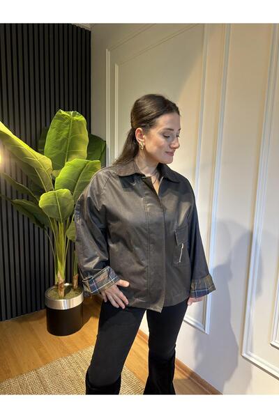 FLZTAS JERYY ASTAR DETAYLI MUM DOKULU CEKET ACI KAHVE