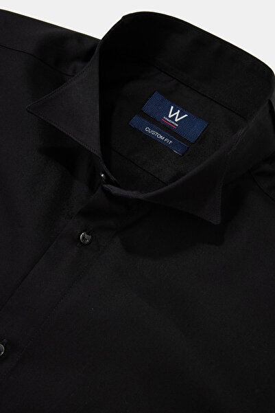 W Collection SİYAH UZUN KOLLU GÖMLEK