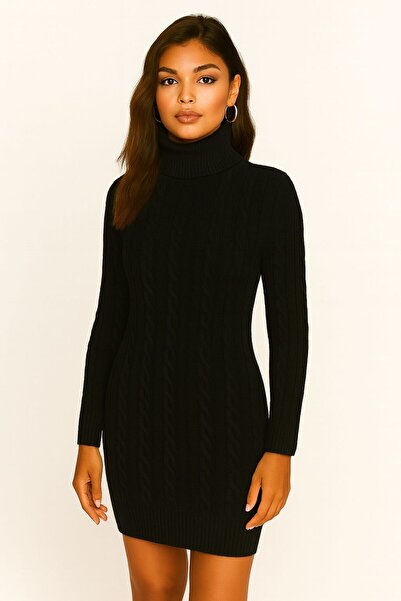 DEEP BEACH Πλεκτό φόρεμα με λεπτομέρεια πλεξούδας μαλλιών