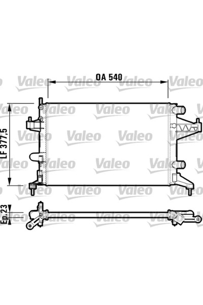 VALEO Radiator Racire Motor Opel Combo Autoutilitara/Limuzina Spatioasa/Combo