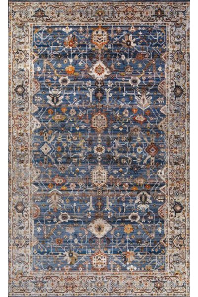 Gabardin Halı 7/24 Serisi 0727 Lacivert Salon Oturma Yatak Odası Halısı