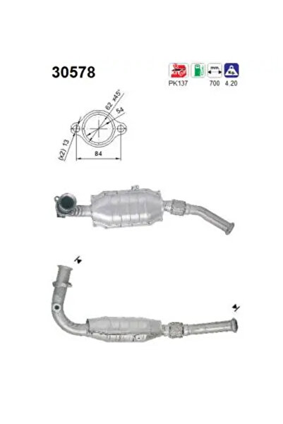 As Катализатор Renault Clio 2/Kangoo
