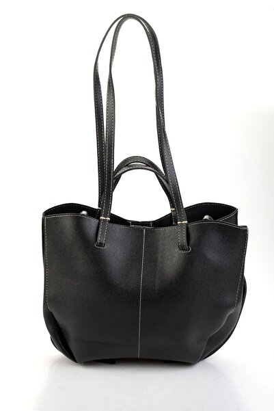 Bambi Siyah Kadın Omuz Çantası C06571010609