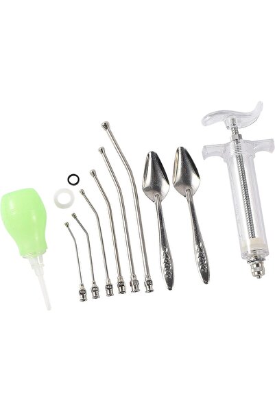 MyPetShop Birds Feeding Syringe Manual Feeding Rearing Gavage Curved Needle Medication Tube Birds Small Pet Fe