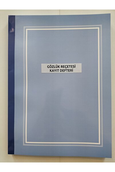 Kültür Matbaası Gözlük Optik Reçete Kayıt Defteri