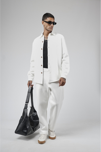 Butik Trend Biz Jacquard Regular Pants Shirt Men's Set