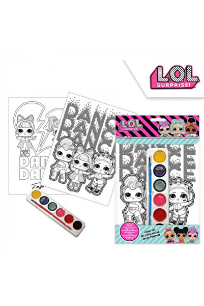 Kids Licencing Set de colorat LOL Surprise cu acuarele, pensulă și foi, 20x29cm