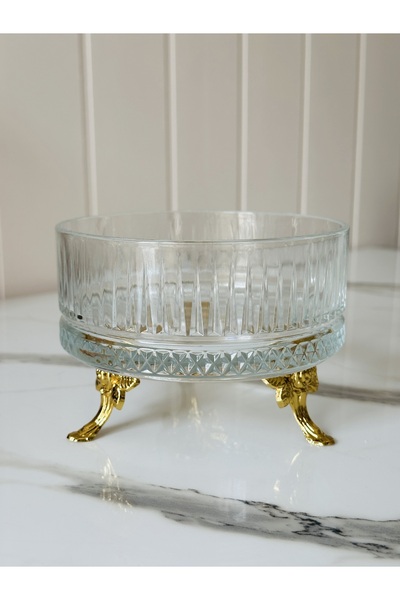 Melinda Gold Plated Mini Multi-Purpose Bowl with Stand