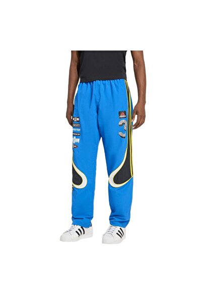 adidas Ανδρικό μπλε παντελόνι φούτερ GFX TRACK PANT KG2675