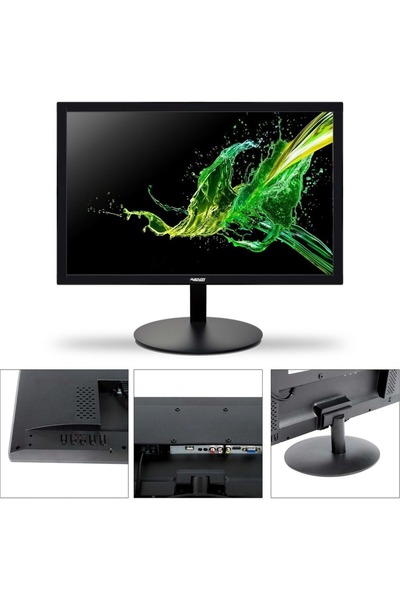 RMZTECH 19" LED Monitör, HDMI , VGA Uyumlu, Dahili Hoparlör, Kumandalı Sesli ( PC, Kayıt Cihazlarına Uyumlu)