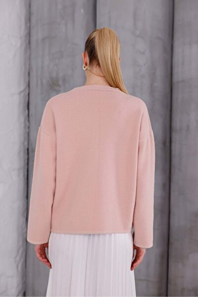 Pulli Collection Textured Knit Cardigan with Tie Detail