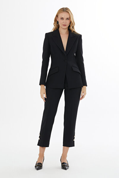 GİZİA Düğmeli Kemerli Kadın Ceket