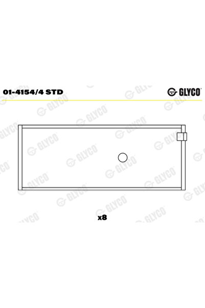 GLYCO Cuzineti Biela Alfa Romeo Giulietta/Mito Fiat 500/Albea/Brava