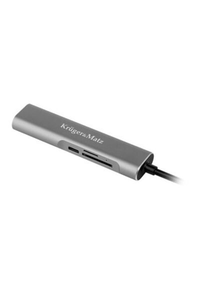 Kruger&Matz Διανομέας USB Type C, 5 θύρες, HDMI, USB 3.0, Κάρτες SD, Micro SD...