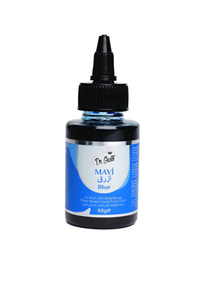 Dr. Gusto Su Bazlı Likit Gıda Boyası Mavi 60 gr.