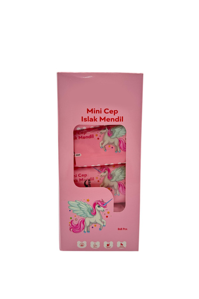 MODGER مناديل مبللة صغيرة للجيب باللون الوردي، 8 عبوات، 8×8 سم، 64 قطعة