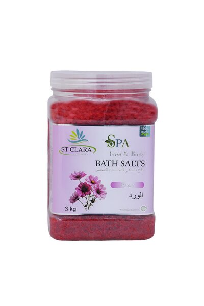 ST CLARA ملح طبيعي للجسم والقدمين بالورد من سانت كلارا 3 كج