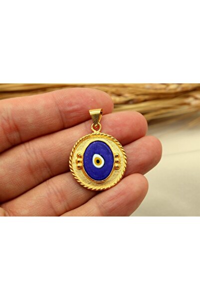 alpsilverart 925 Ayar Gümüş El İşi Nazar Boncuğu Taşlı Kolye – Zarif Otantik ...