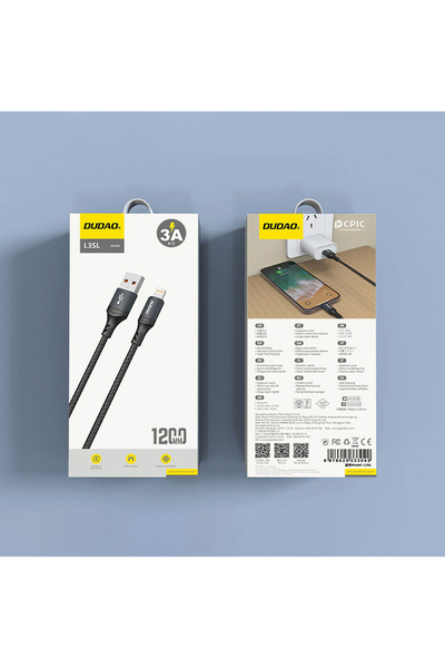 Other Cabina USB-A - iPhone Lightning w oplocie 3A 30W 1.2m - zgârie