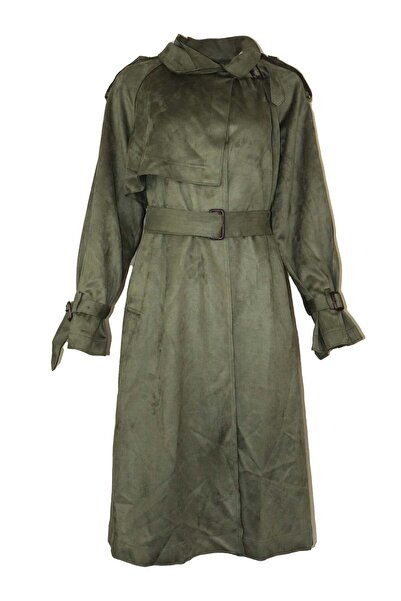 ONLY Emmy Dark Green Coat - M, Dark Green, 91% Polyester 9% Spandex