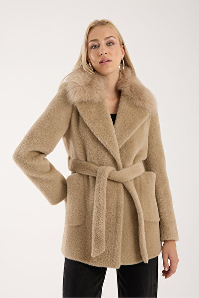 ŞEYDA ERTEM معطف فرو المنك