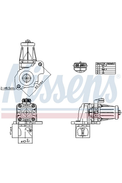Nissens Supapa Egr Dacia Dokker Microbus/Duster/Lodgy Infiniti Q30